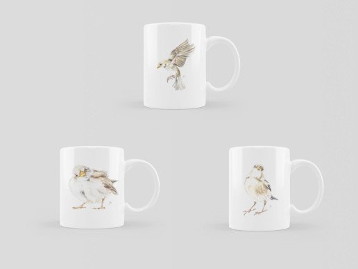 Tazas de gorriones